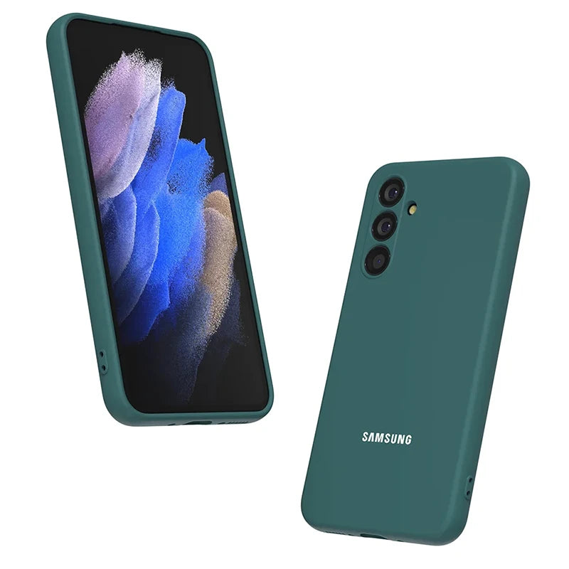 Funda de Silicona Líquida con Protección para Cámara – Samsung Galaxy