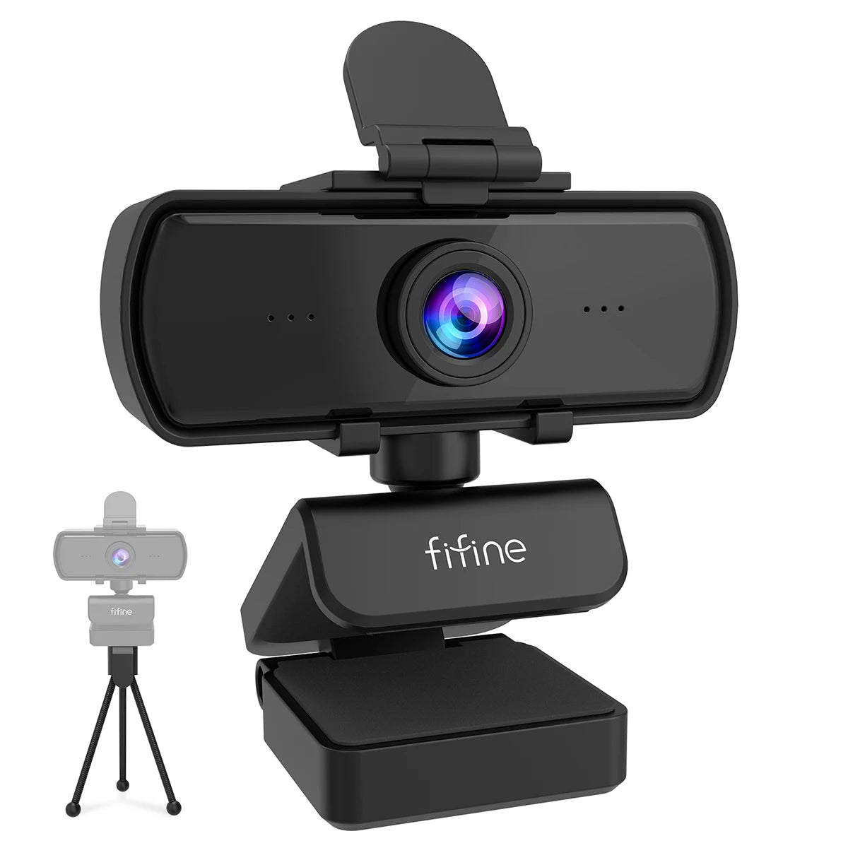 Webcam FIFINE K420 Full HD 1440p con Micrófono y Trípode