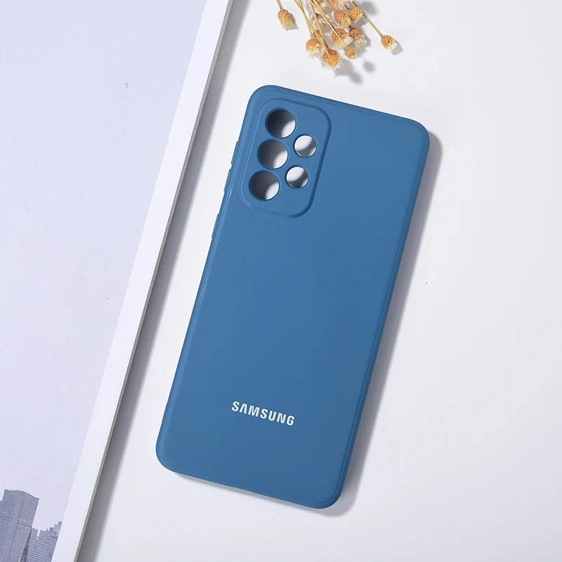 Funda de Silicona Líquida con Protección para Cámara – Samsung Galaxy