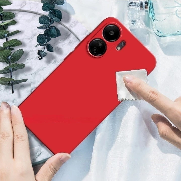 Funda Protectora de Silicona Líquida Antigolpes para Xiaomi Redmi 13C