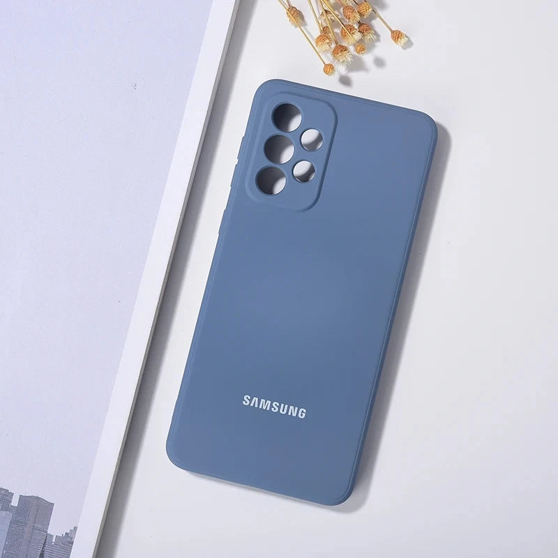 Funda de Silicona Líquida con Protección para Cámara – Samsung Galaxy