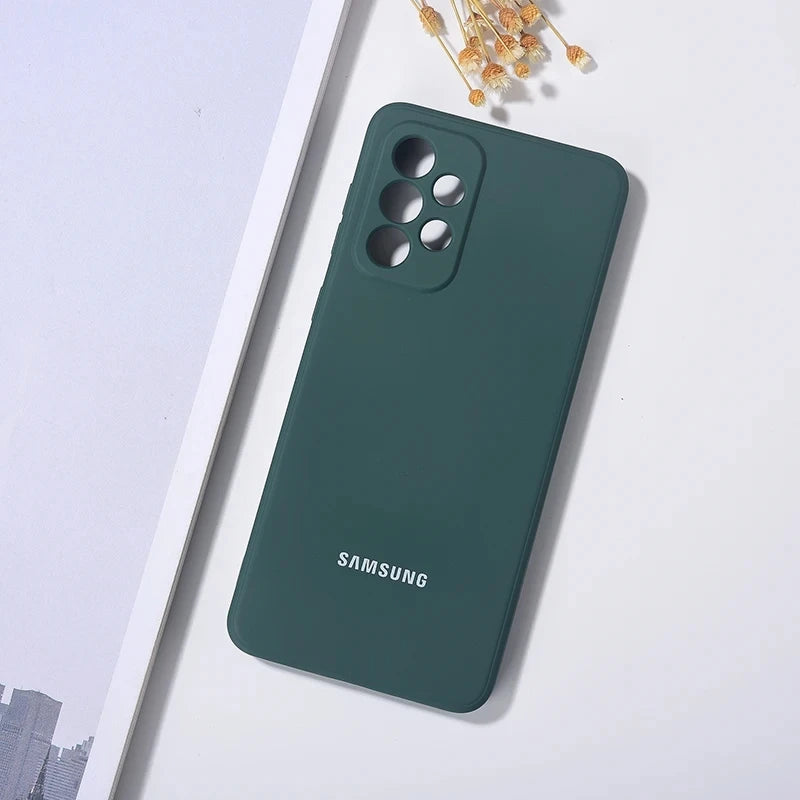 Funda de Silicona Líquida con Protección para Cámara – Samsung Galaxy